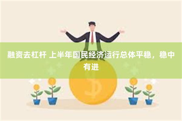 融资去杠杆 上半年国民经济运行总体平稳，稳中有进