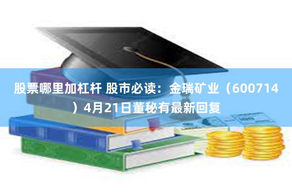 股票哪里加杠杆 股市必读：金瑞矿业（600714）4月21日董秘有最新回复