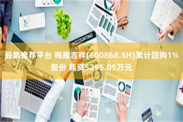 股票推荐平台 梅雁吉祥(600868.SH)累计回购1%股份 耗资5295.05万元