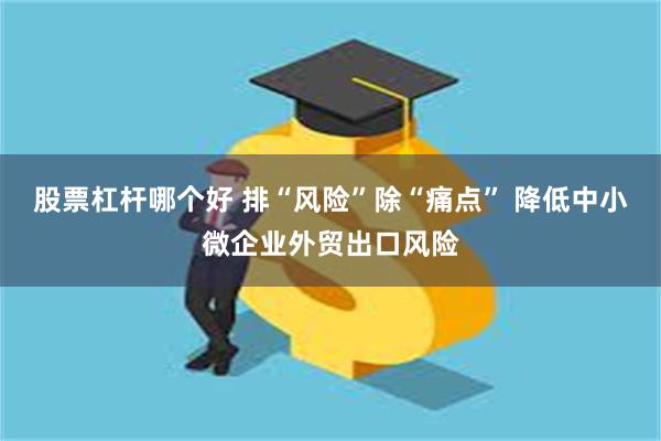 股票杠杆哪个好 排“风险”除“痛点” 降低中小微企业外贸出口风险