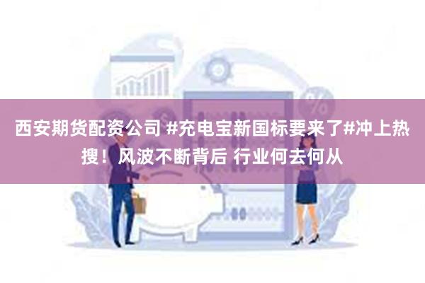 西安期货配资公司 #充电宝新国标要来了#冲上热搜！风波不断背后 行业何去何从